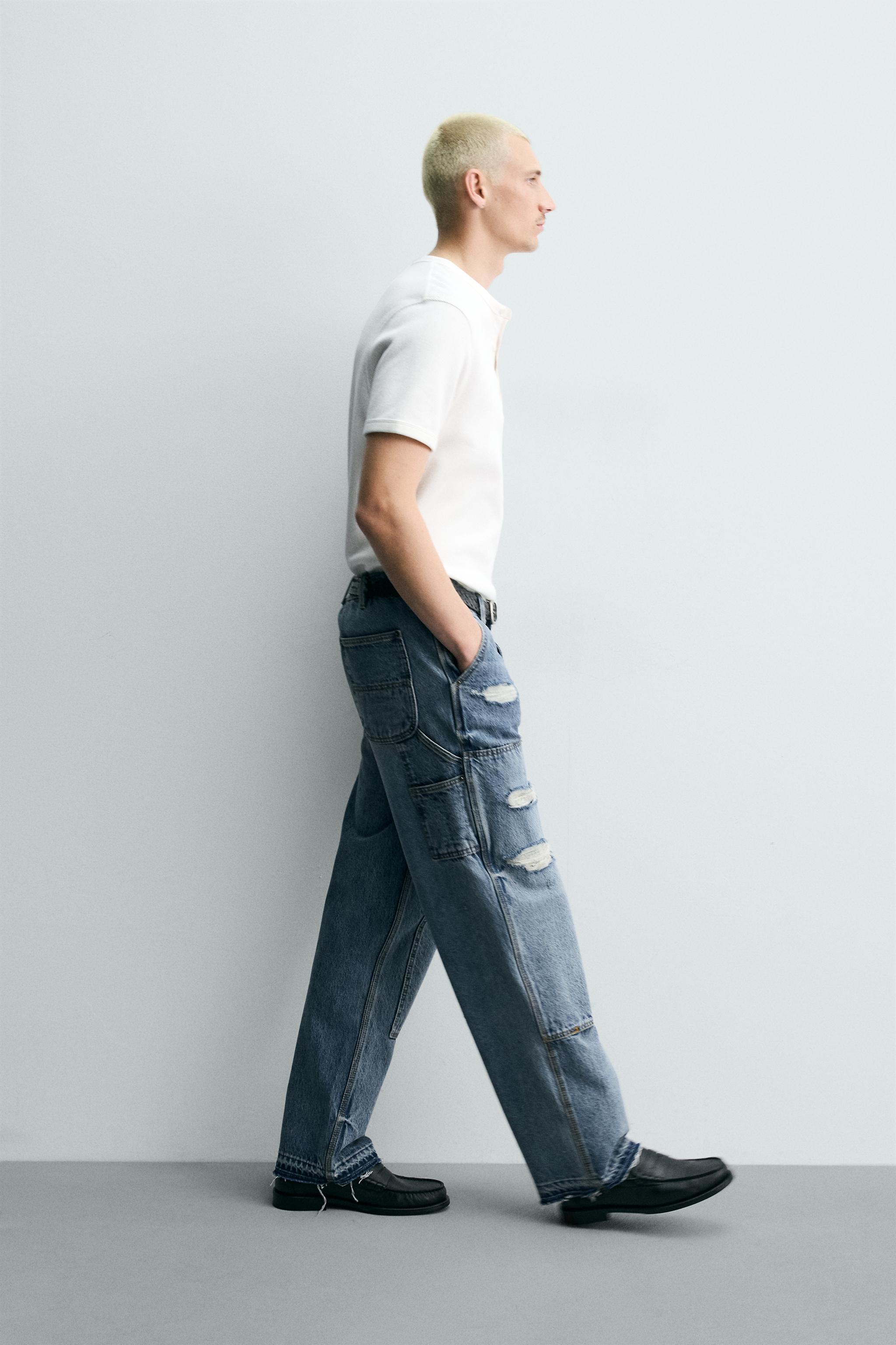 RELAXED FIT CARPENTER POCKET JEANS