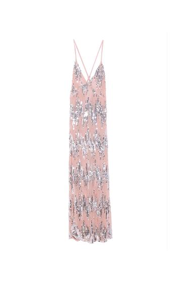 STRAPPY DRESS WITH SEQUINS