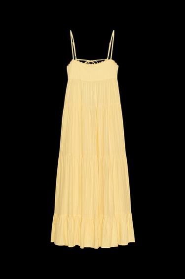 OPEN BACK PANEL DRESS - Yellow by Zara - Image 0