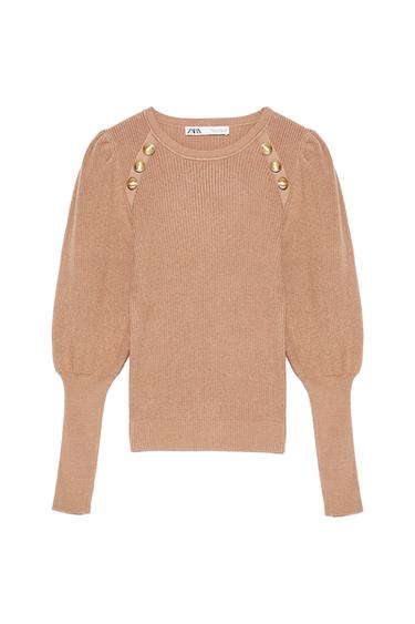 SWEATER WITH GOLD BUTTONS