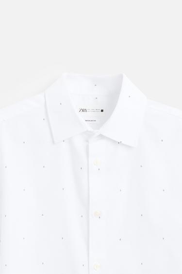 CHEMISE STRUCTURÉE EASY CARE - Imprimée de Zara - Image 10