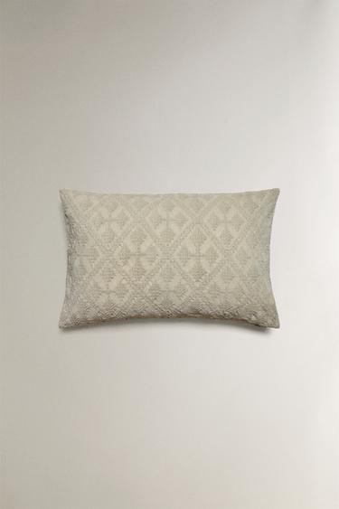 HOUSSE DE COUSSIN JACQUARD - Vert clair de Zara - Image 2