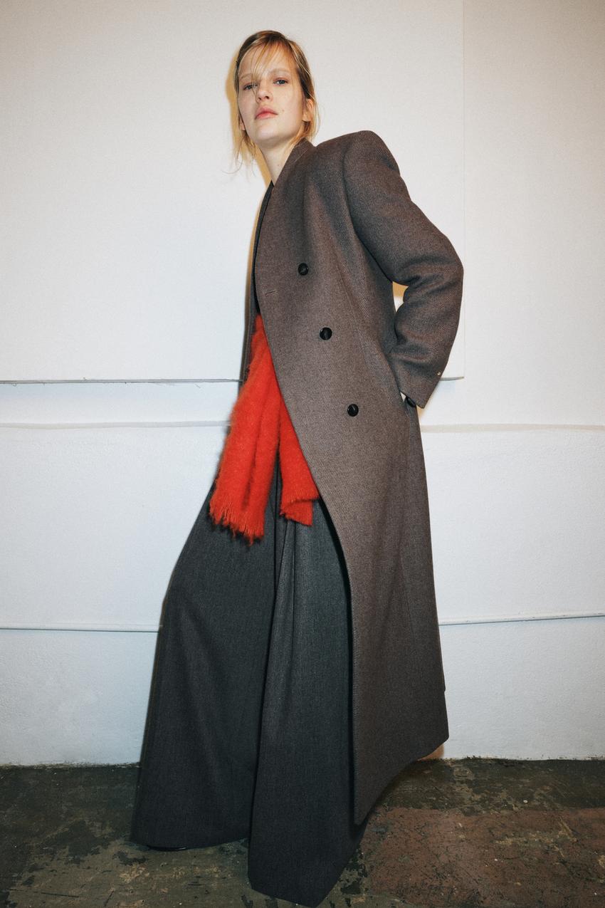 MANTECO WOOL COAT ZW COLLECTION LIMITED EDITION - Brown / Taupe  display picture 1