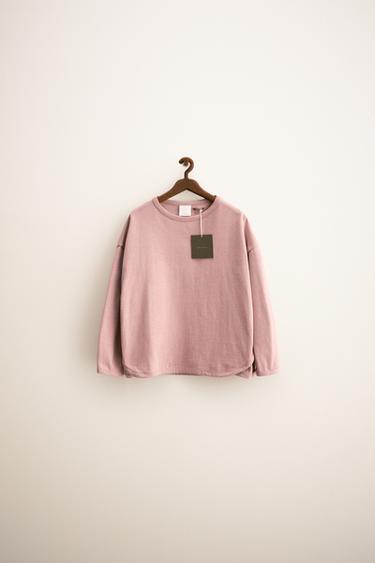 ZARA TIMELESS - BLUZË E THJESHTË ME SHIRITA - Rozë nga Zara