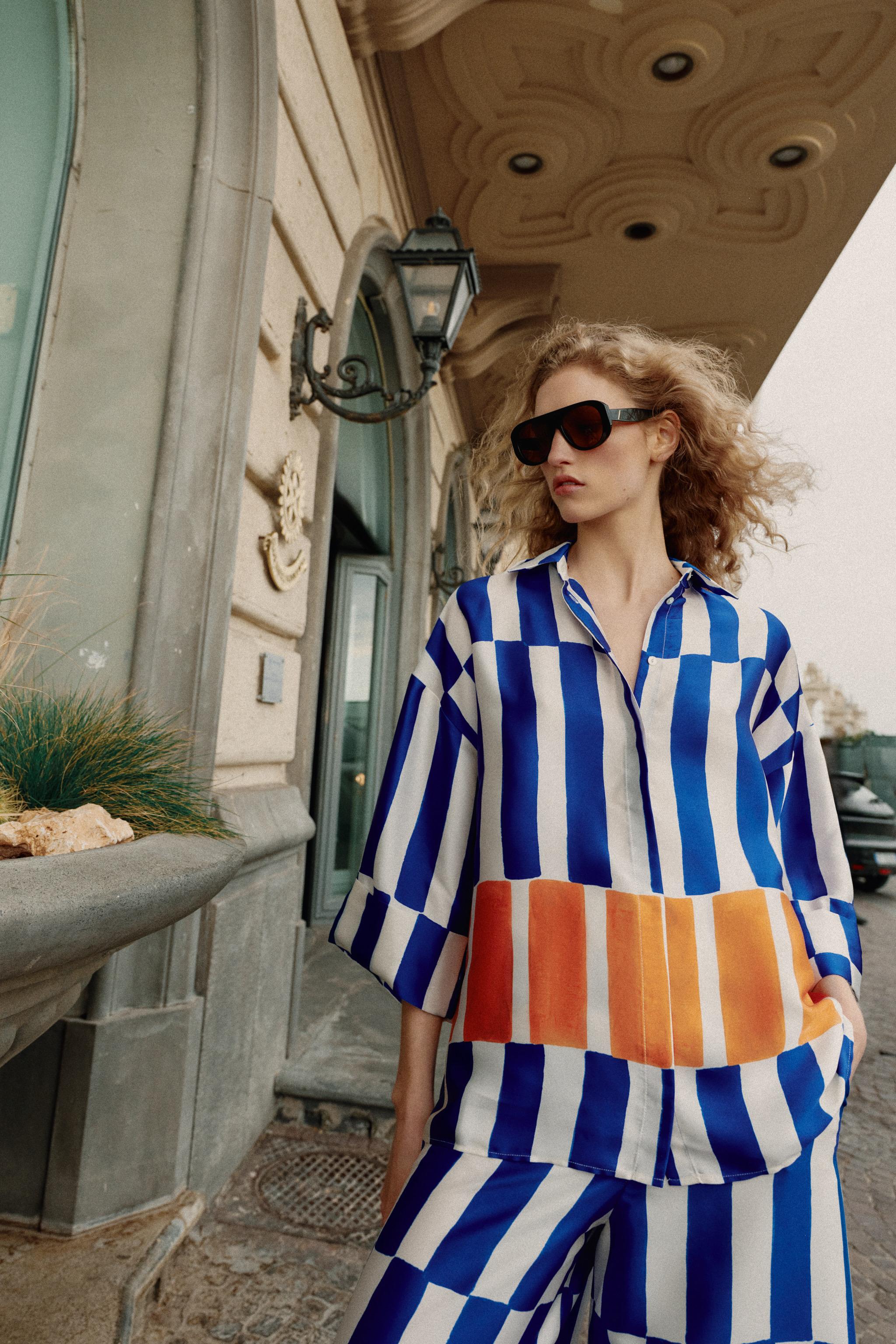 CHEMISE OVERSIZE À RAYURES