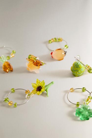 LOT MARQUE-VERRES PÂQUES (LOT DE 6) - Vert de Zara - Image 1