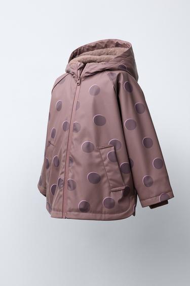 CHUBASQUERO TOPOS WATER RESISTANT - Malva empolvado de Zara