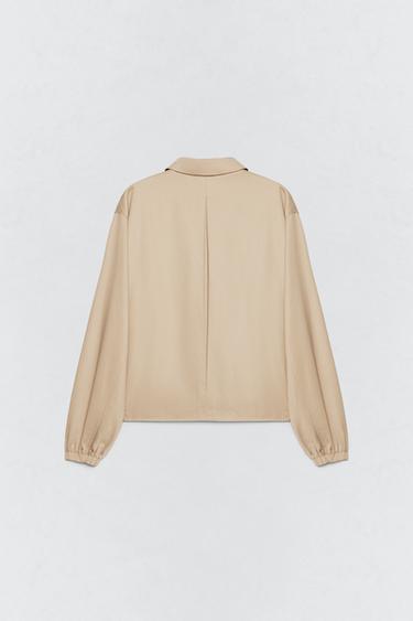 BLOUSON RELAXED FIT À POCHES SOSHIOTSUKI X ZARA - Beige de Zara - Image 4