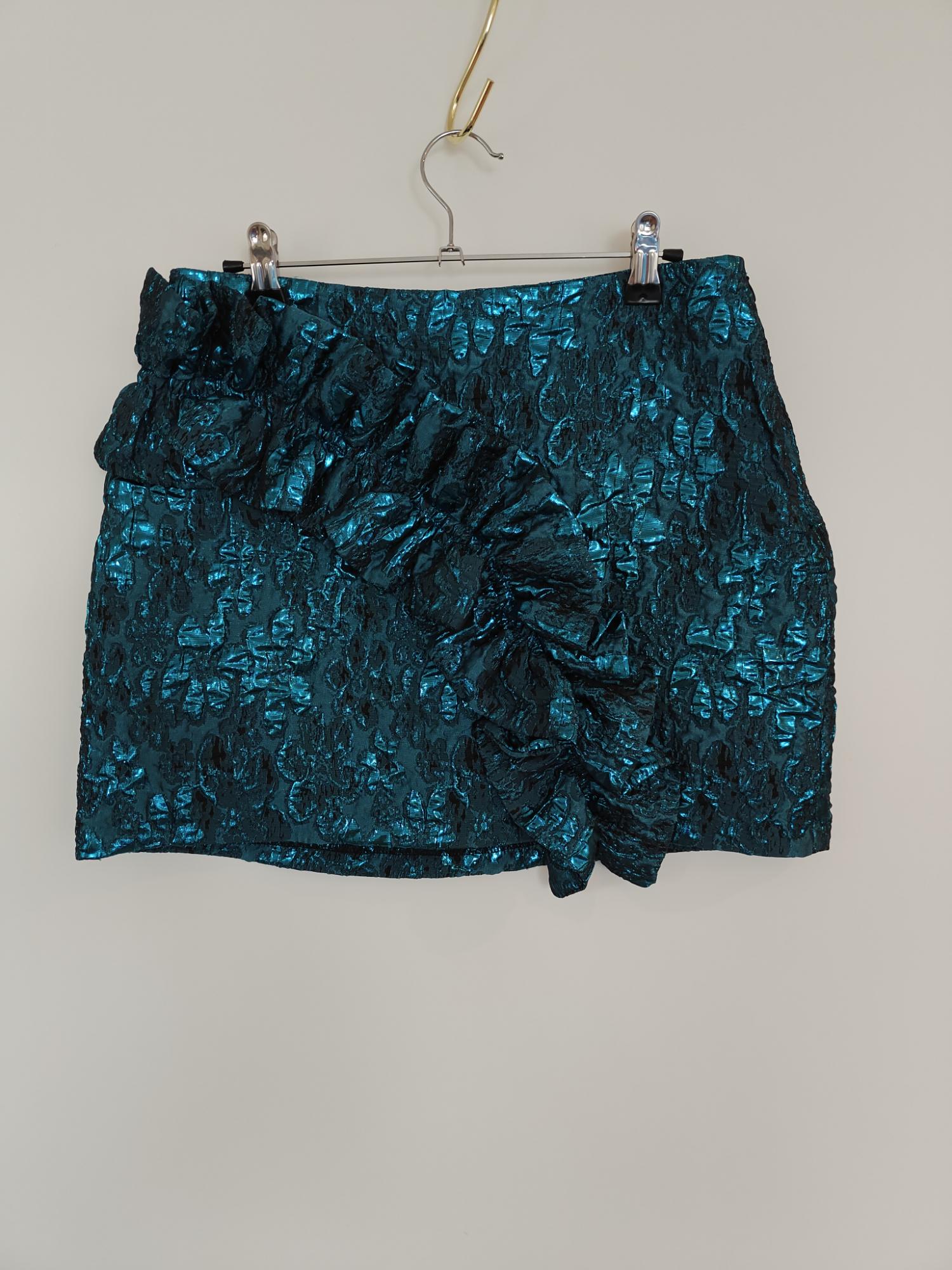 EMBELLISHED MINI SKIRT WITH RUFFLES