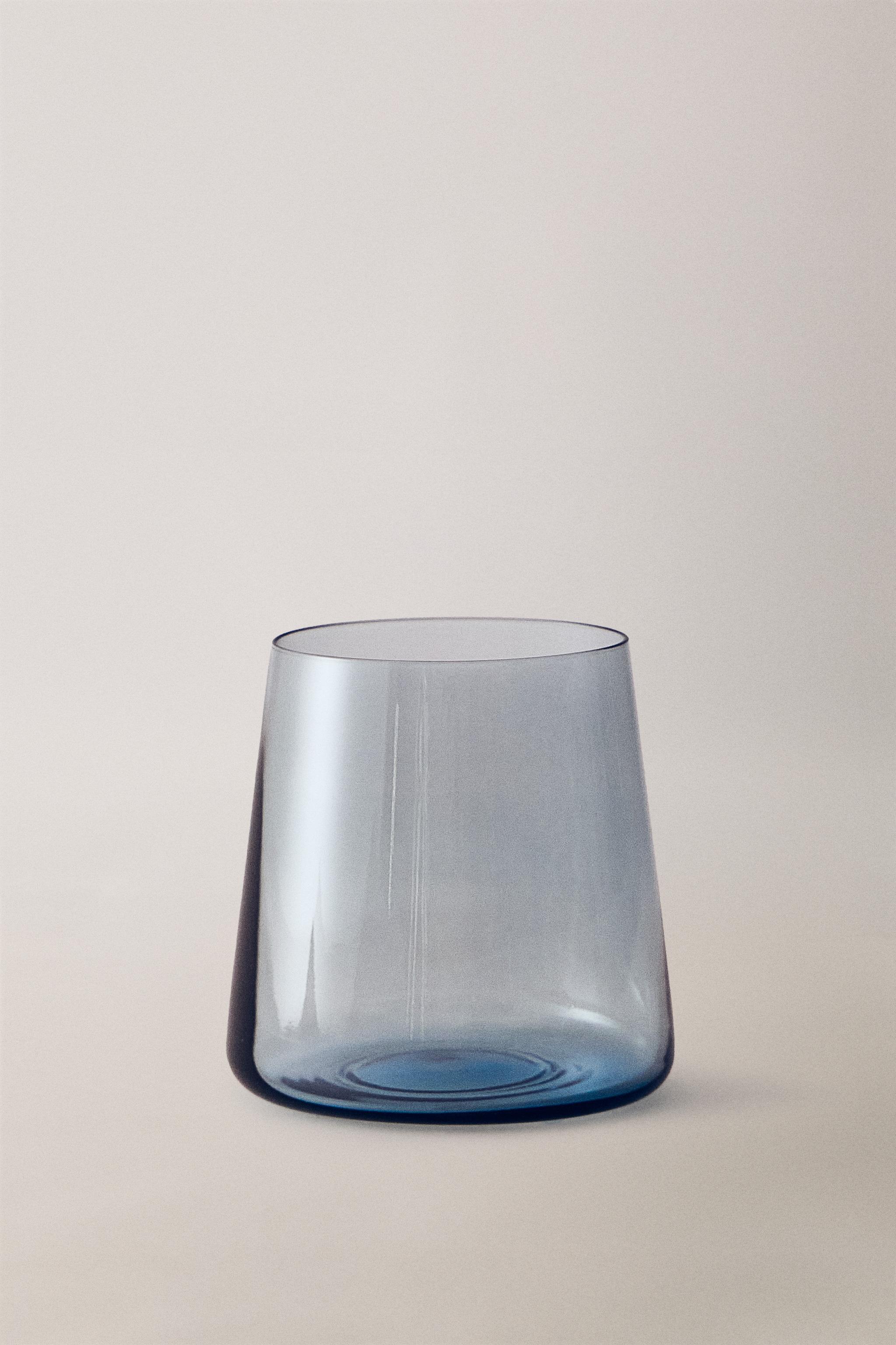 CONICAL CRYSTALLINE TUMBLER — Blue