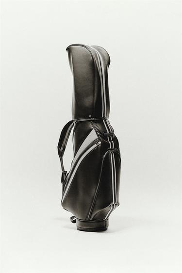 RIGID LEATHER GOLF BAG - Brown by Zara - Image 5
