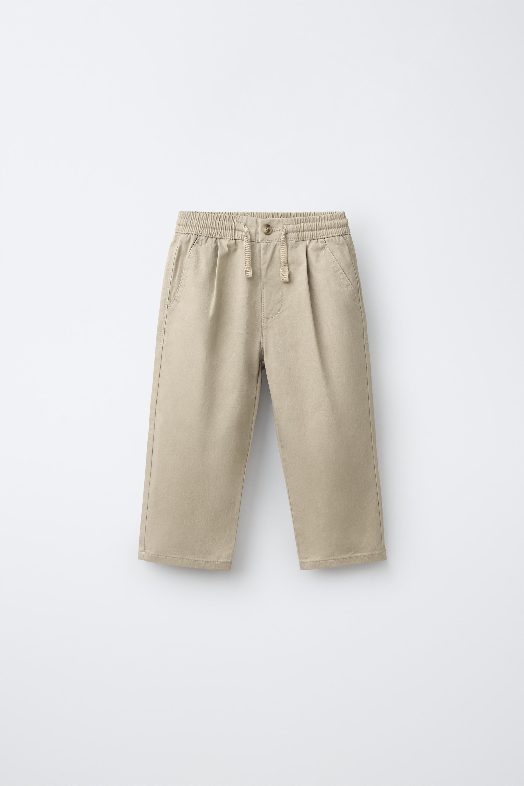 JOGGER CHINO TROUSERS — Beige