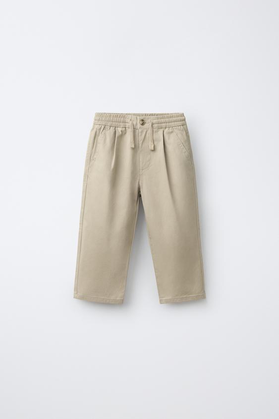 JOGGER CHINO TROUSERS - Beige by Zara - Image 0
