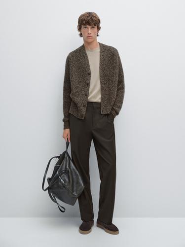 Cárdigan 100% cashmere - Marrón de Zara - Imagen 0