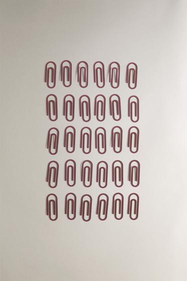METAL CLIPS (PACK OF 30) - Burgundy by Zara - Image 0