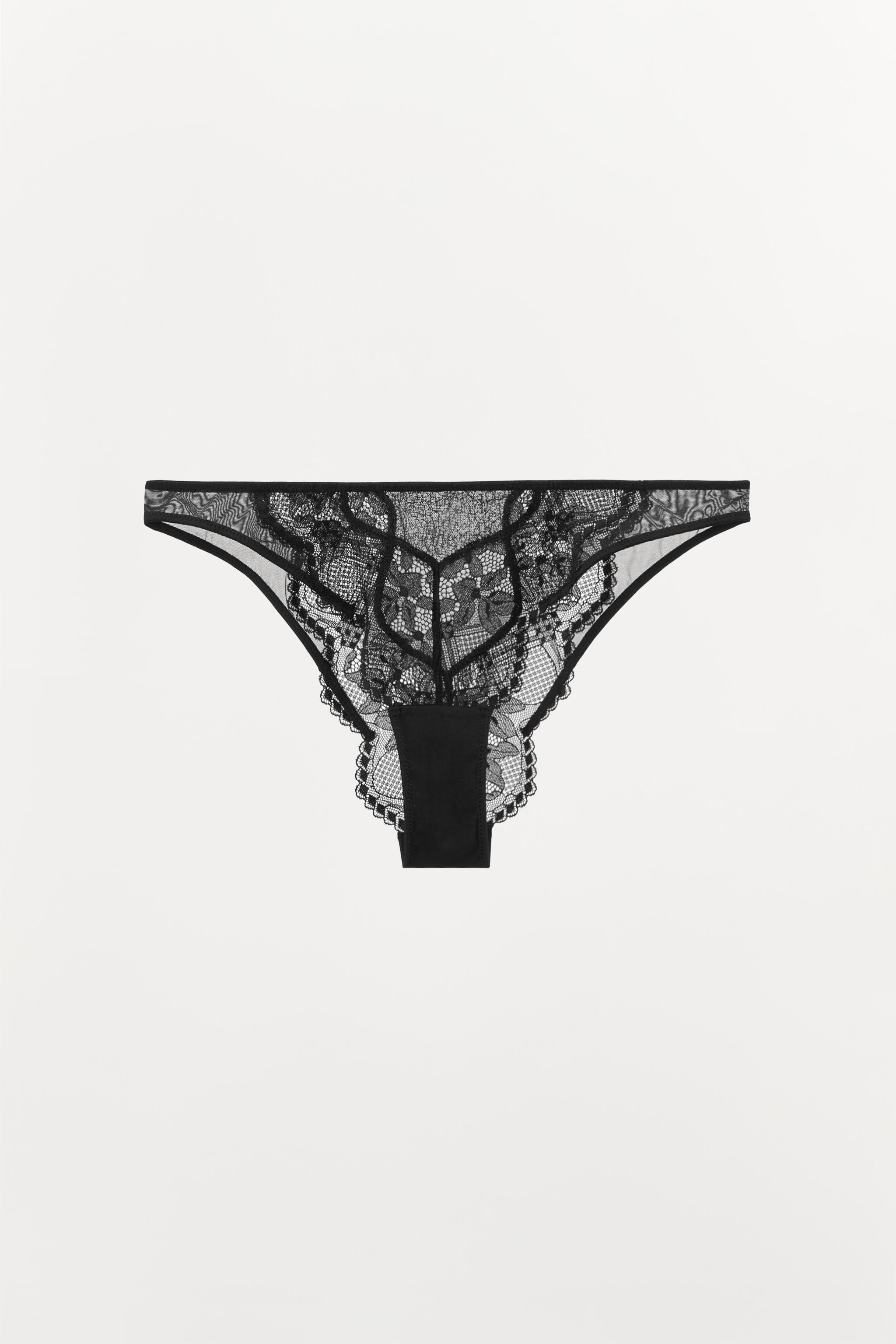 【即完売】pantydropper black✖️white LACE PANTIES - Black | ZARA United States