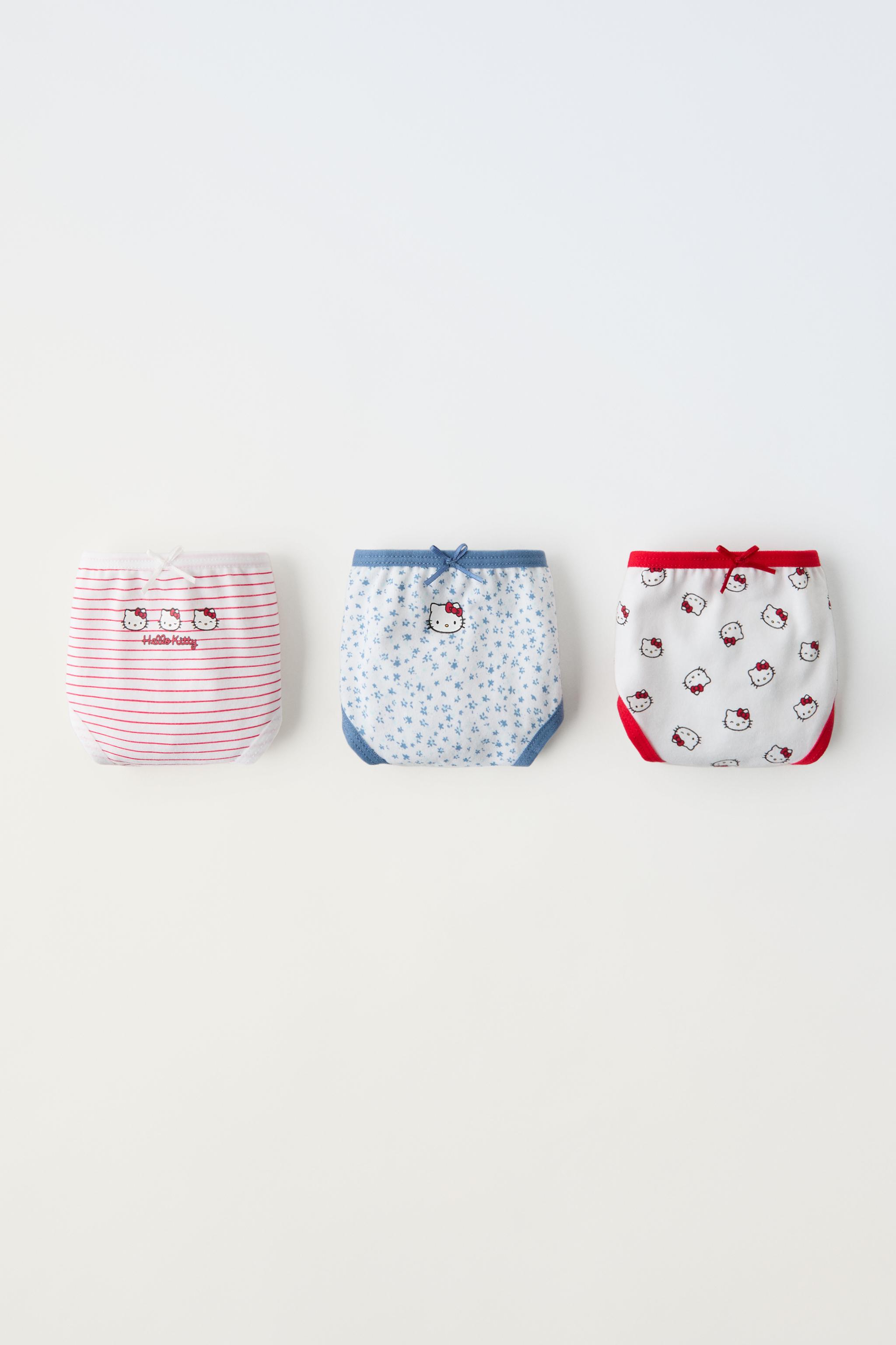 2 6 YEARS THREE PACK OF HELLO KITTY 50TH ANNIVERSARY UNDERWEAR