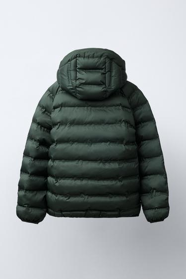 VESTE ULTRALÉGÈRE À CAPUCHE DÉPERLANTE - Vert de Zara - Image 3