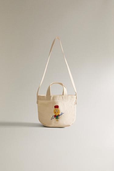 Zara KIDS LIMONCELLA CLOTH BAG X THE ANIMALS OBSERVATORY - Ecru - Image 0