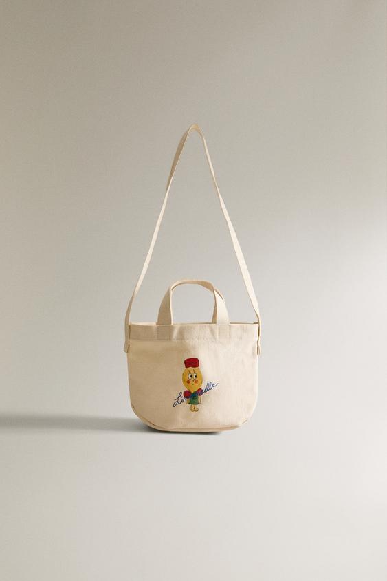 BOLSA DE TECIDO INFANTIL LIMONCELLA X THE ANIMALS OBSERVATORY - Cru da Zara - Imagem 0