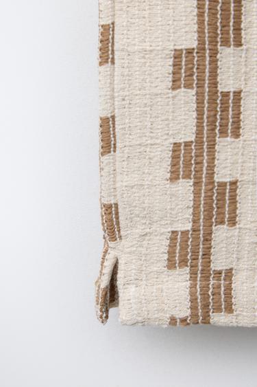 PRINTED TEXTURED BERMUDA SHORTS - Light beige by Zara - Image 3