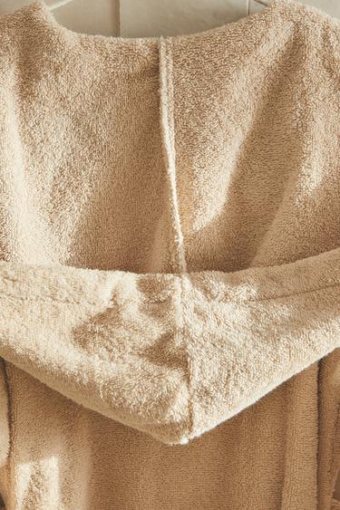 (360 GXM²) PEIGNOIR À CAPUCHE - Sable de Zara - Image 6