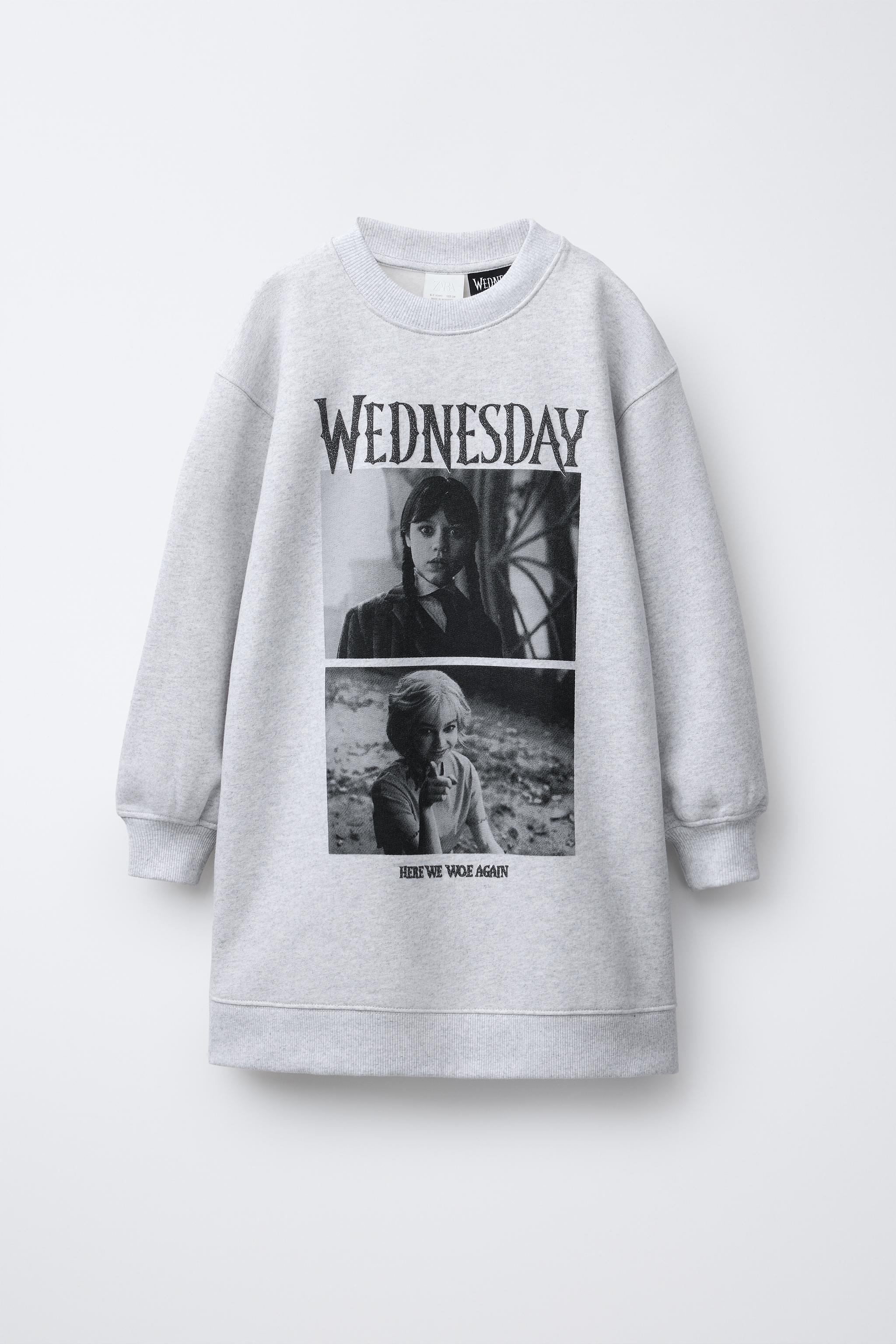 ROBE EN MOLLETON WEDNESDAY © Gris chiné ZARA Belgique Belgium