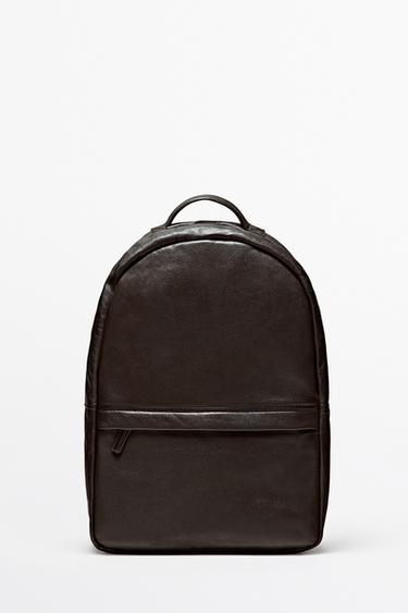 Zara Nappa leather backpack - Brown - Image 0