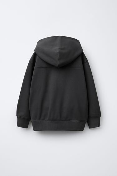 SPORTY HOODIE - Anthracite grey by Zara - Image 1