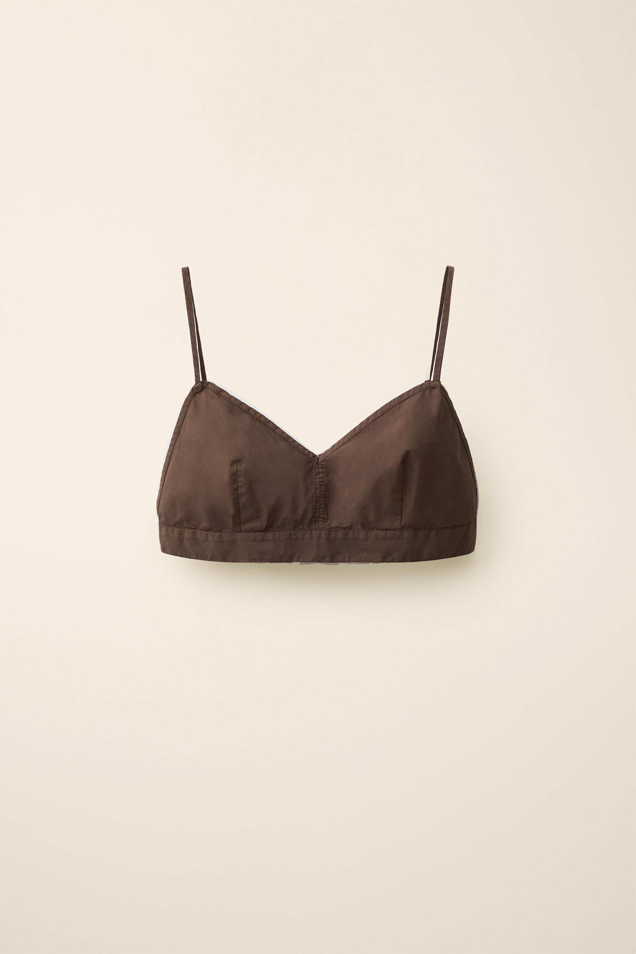 POPLIN TOP CREATED BY CARAMEL LONDON X ZARA — Chocolate