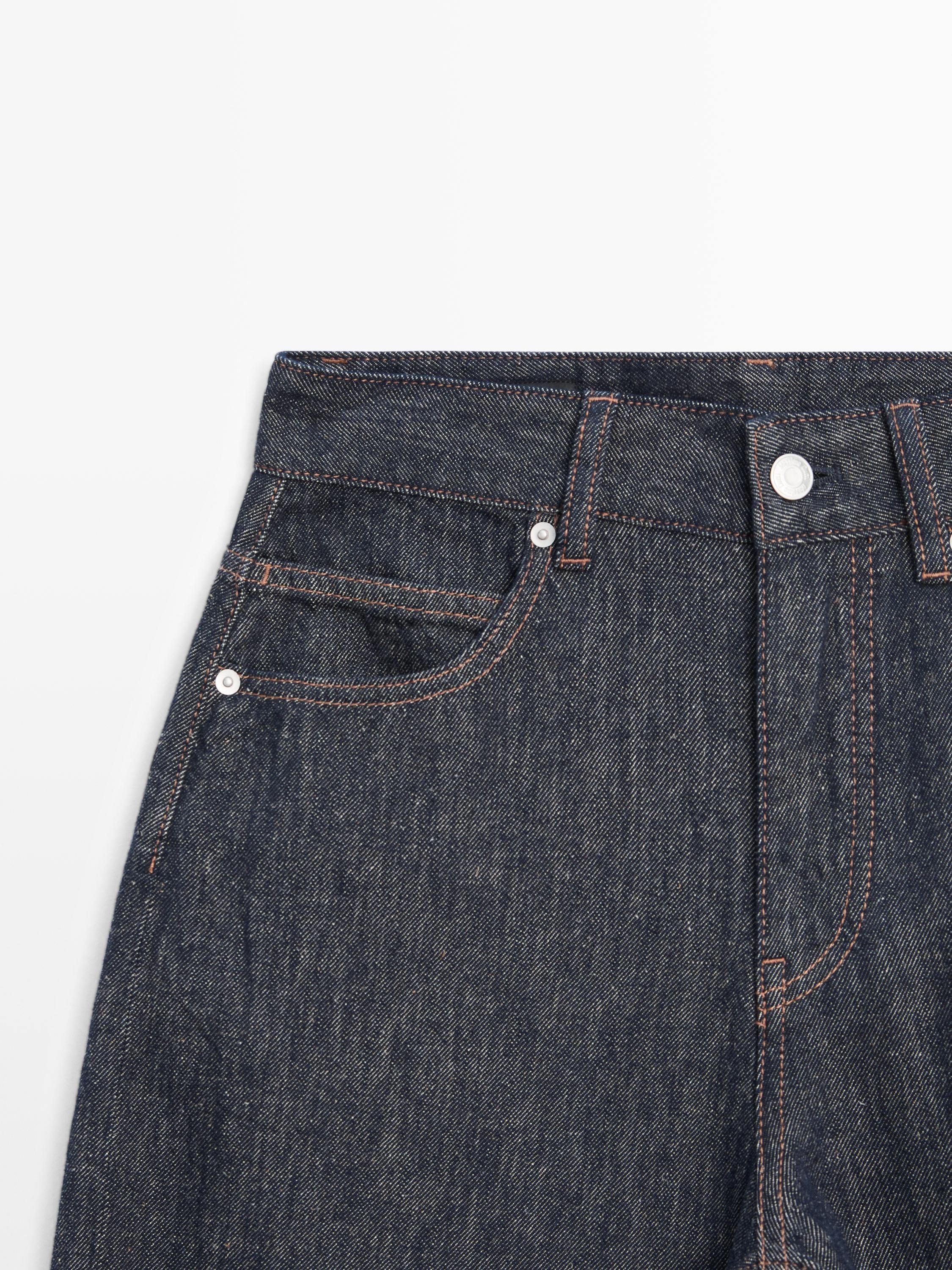 Jean barrel fit taille haute