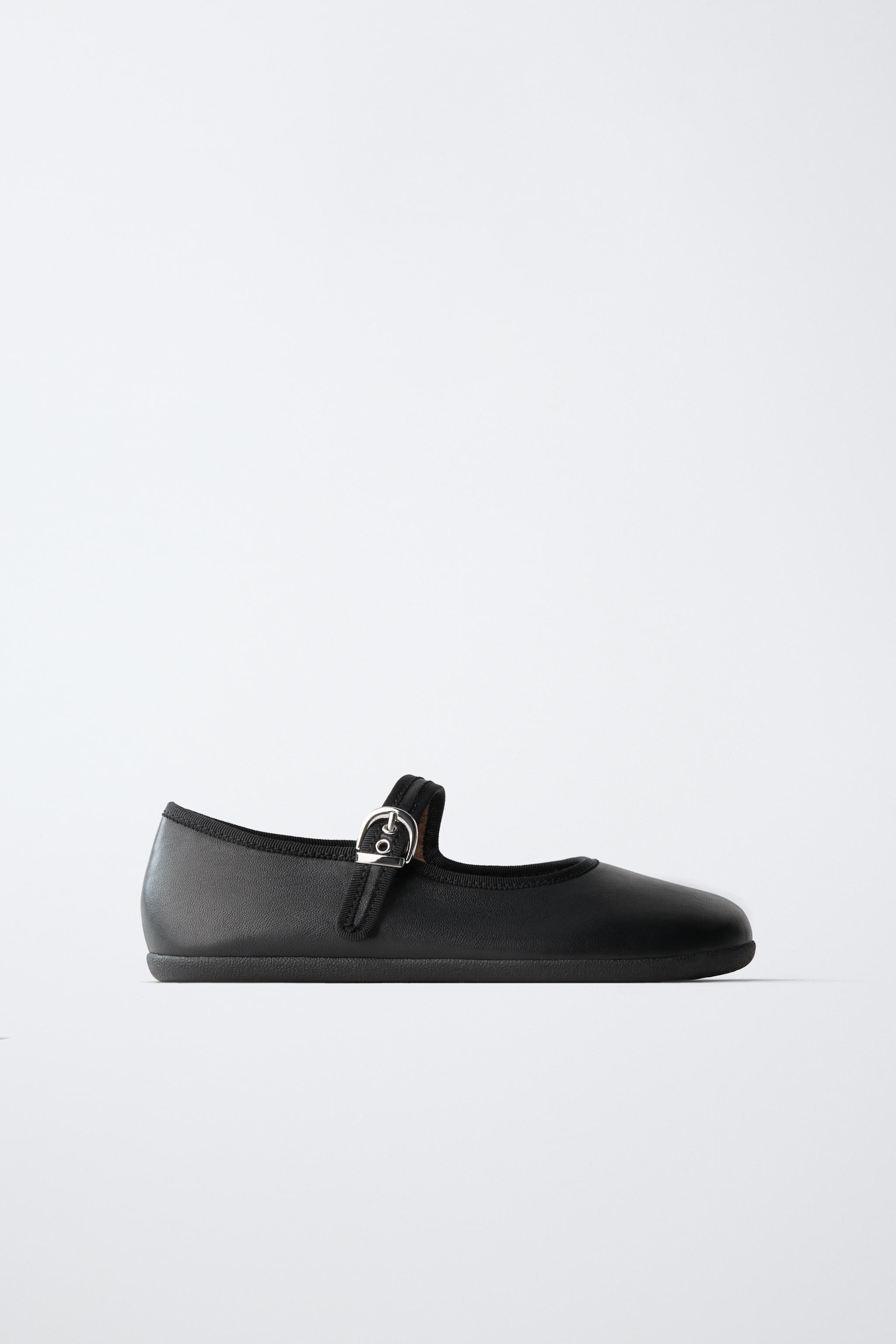 Обувь Zara LEATHER BAREFOOT BALLET FLATS