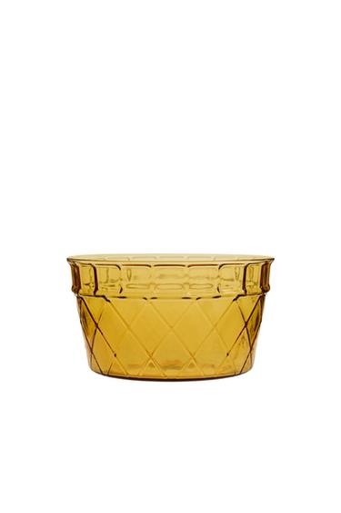 BOROSILICATE ICE CREAM BOWL - Orange by Zara