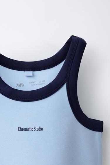 MODAL BLEND CROP TOP - Sky blue by Zara - Image 2