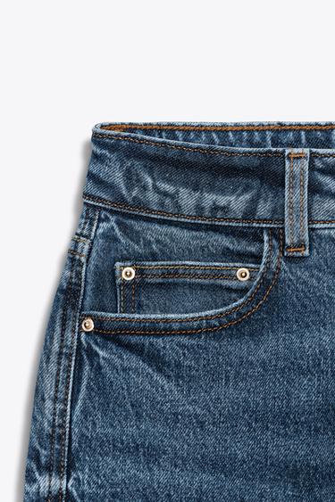 JEANS Z.01 MOM FIT COMFORT TIRO ALTO - Azul de Zara