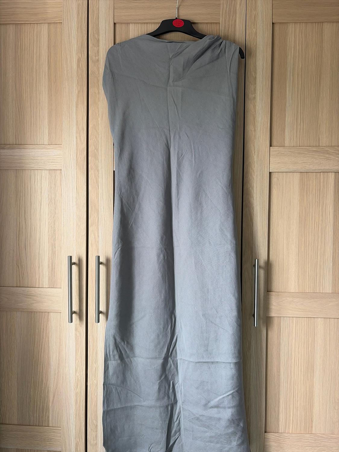 GATHERED LINEN BLEND DRESS - Image 4