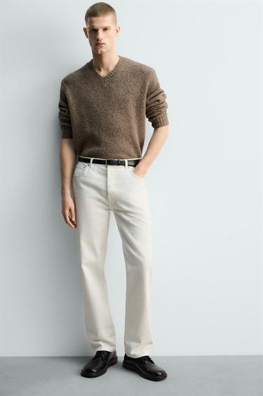 STRAIGHT FIT JEANS - White by Zara - Image 4