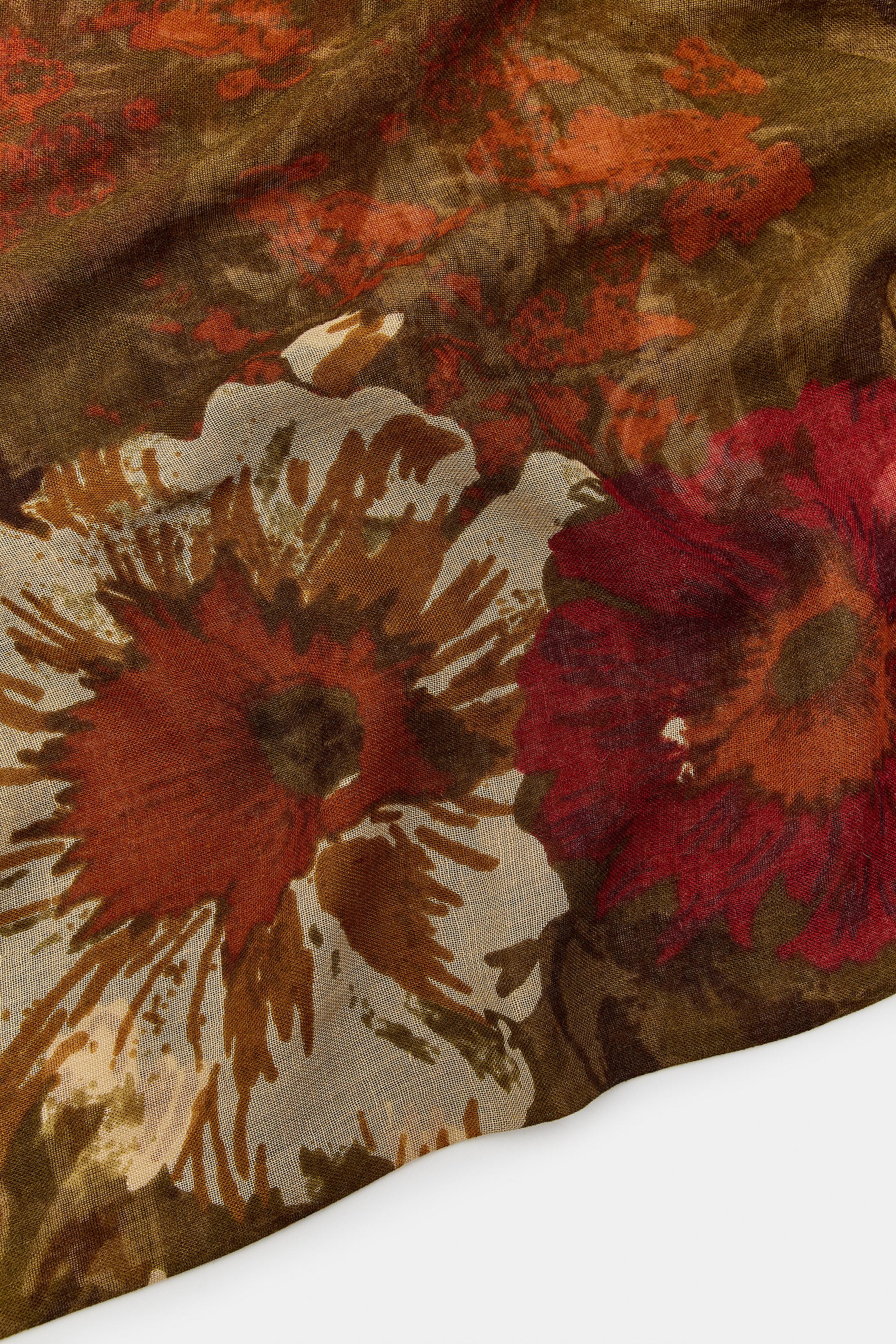FOULARD À IMPRIMÉ FLORAL