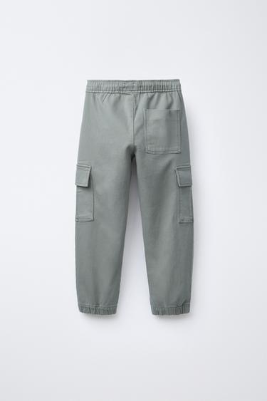 PANTALON DE JOGGING CARGO SOFT - Bleu délavé de Zara - Image 1