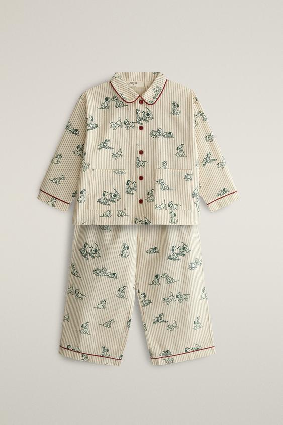 KINDERPYJAMA AUS FLANELL 101 DALMATINER ©DISNEY - Hellbeige von Zara - Bild 0