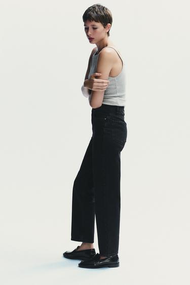 TRF MOM HIGH-WAIST JEANS - Black by Zara