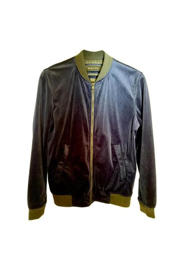 VELVET BOMBER JACKET