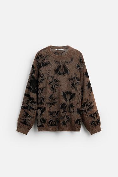 Zara SHINY OPEN KNIT SWEATER LIMITED EDITION - Golden