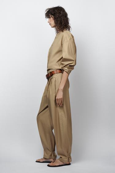 CHEMISE POPELINE ZW COLLECTION LIMITED EDITION - Sable de Zara - Image 3