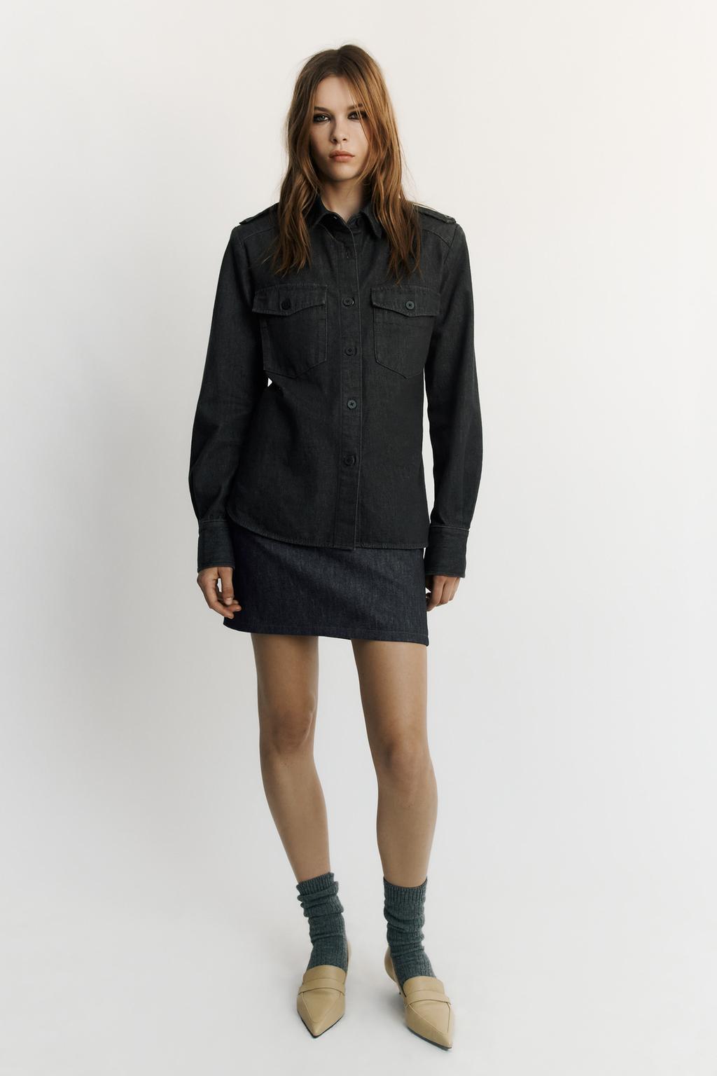 TRF DENIM POCKET SHIRT