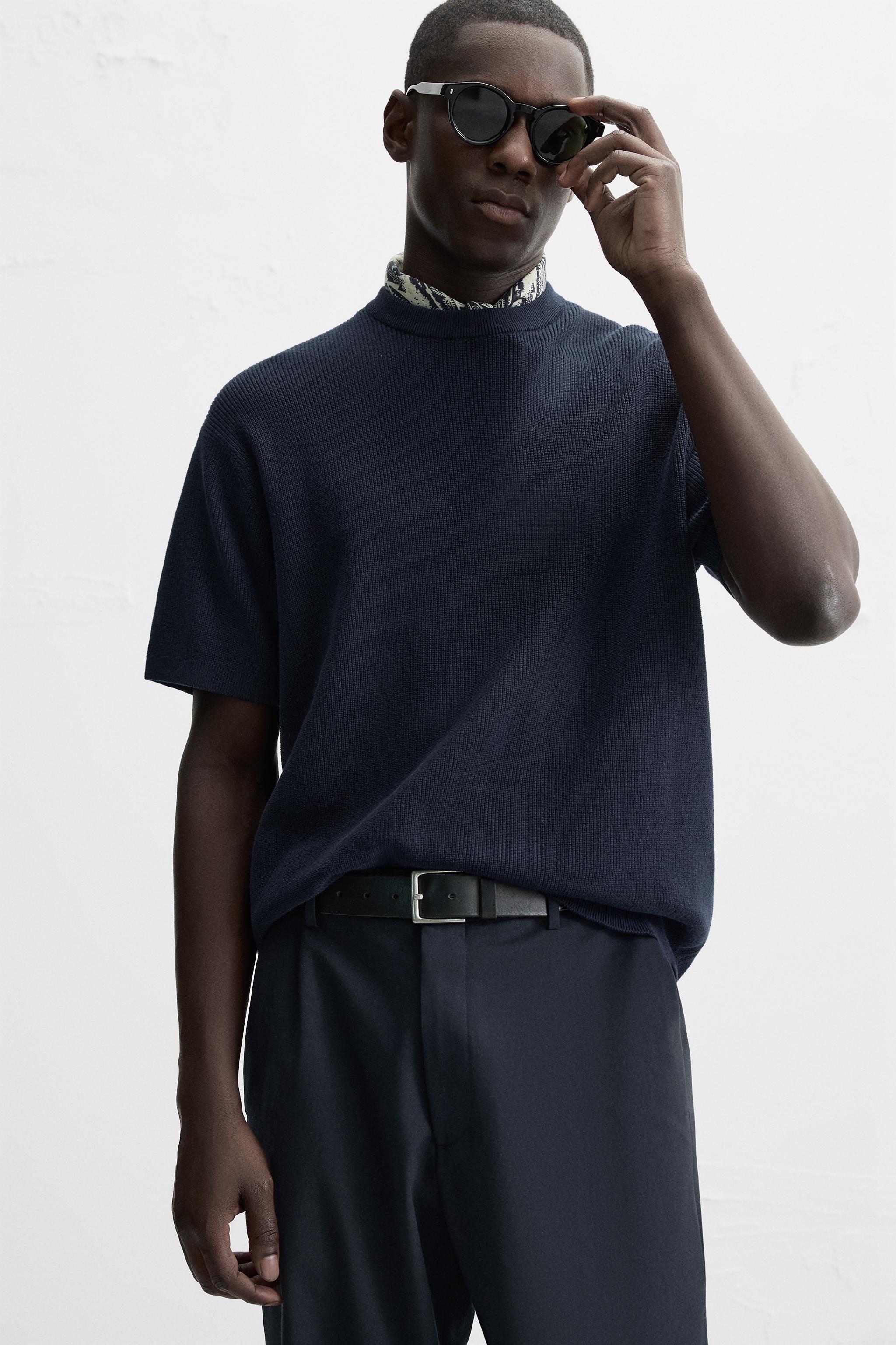 ★ドイツ発*ZARA*新作*パールニットTシャツ/BLACK★ ドイツ ZARA(ザラ) - 海外通販のBUYMA