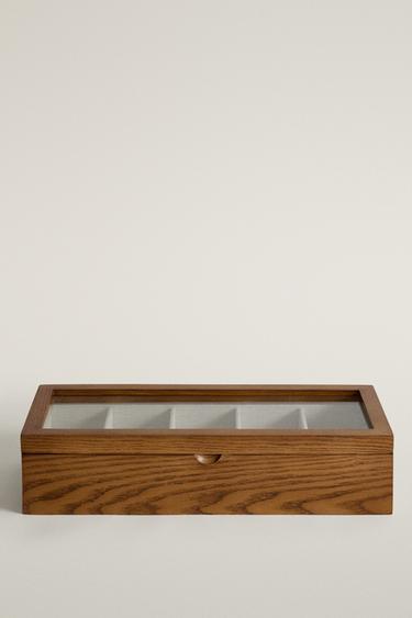 WOODEN JEWELRY AND WATCH BOX — Brown 1