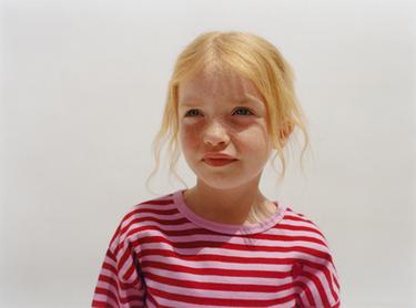 EMBROIDERED HEART STRIPED T-SHIRT — Pink 1