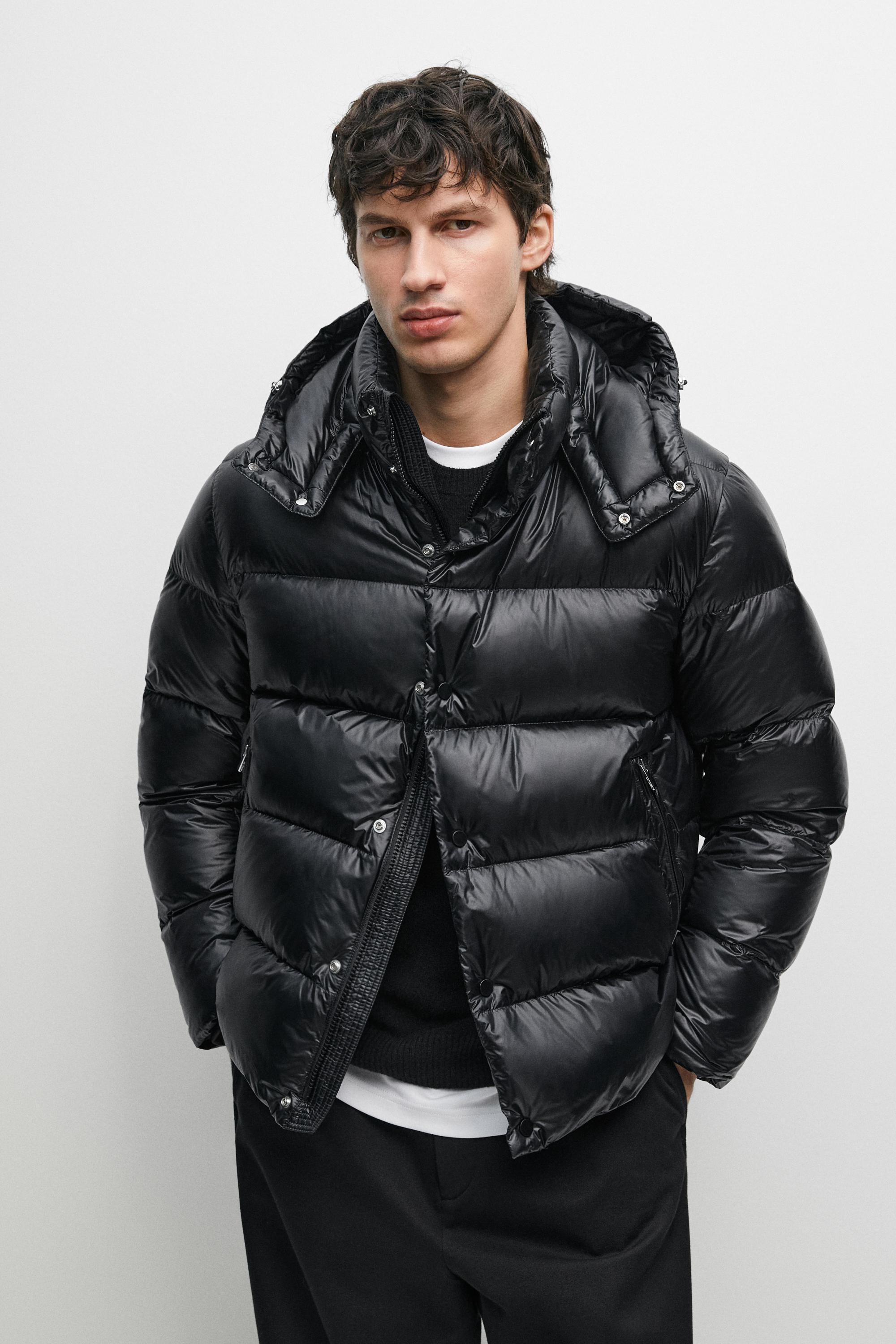 Shiny down jacket