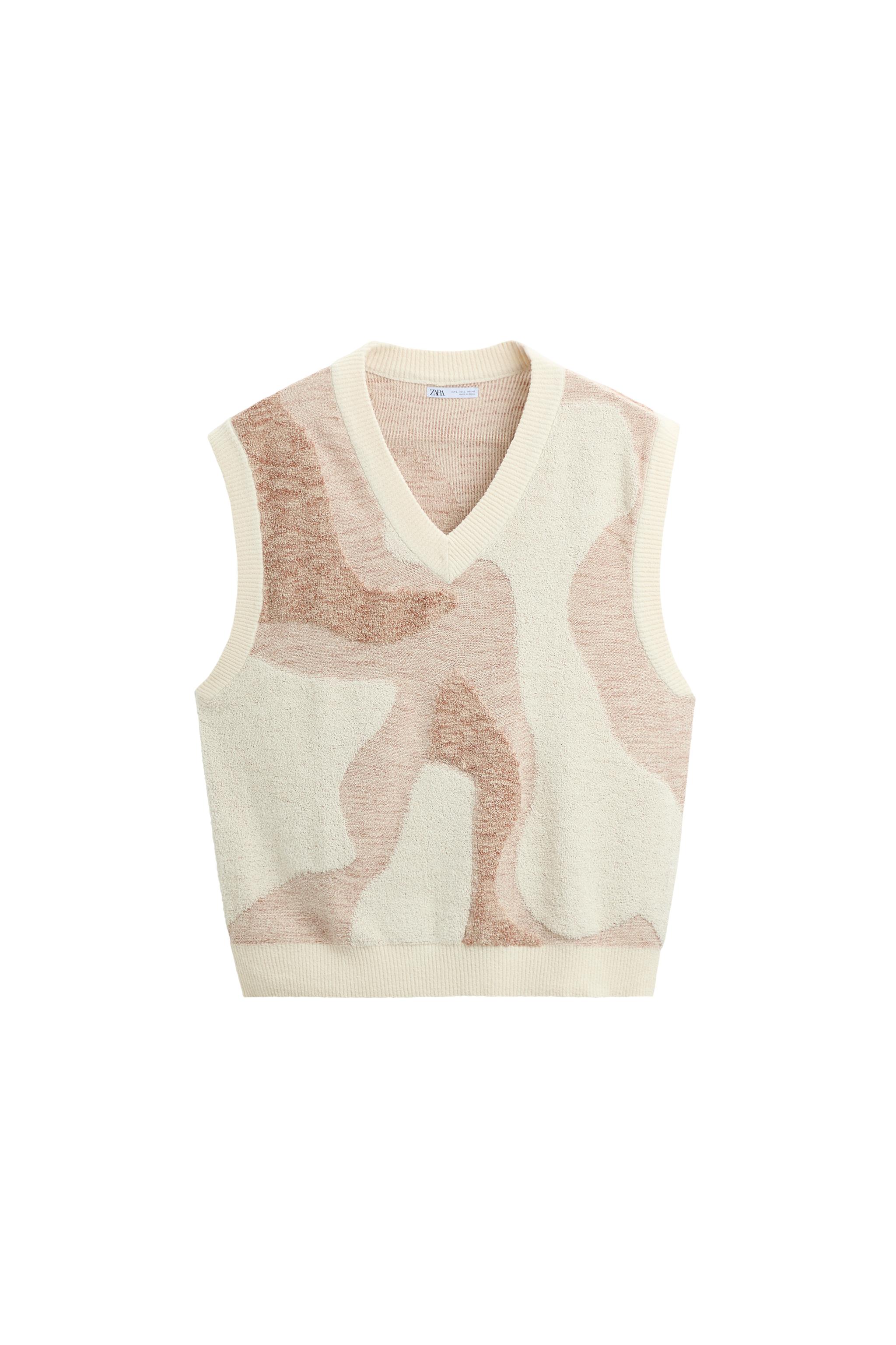 TERRY JACQUARD VEST | SECOND HAND | Zara Preowned